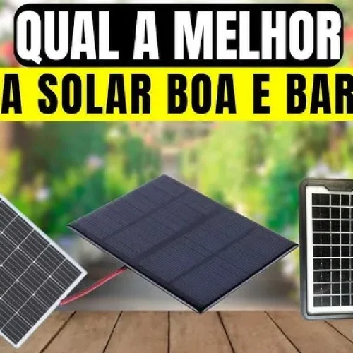 Painel Solar Custo Benefício 2025: Top 3 Modelos Baratos  !☀️