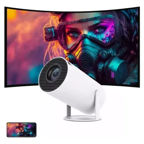 Projetor Portátil HY300 Mini 4K: Cinema na palma da sua mão! 🎥