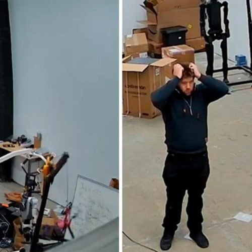 Robô humanoide se debate e derruba suporte durante teste na Califórnia